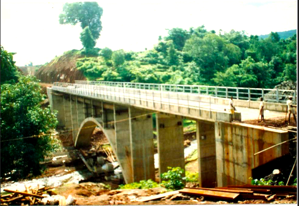 Nandivali stiffened arch bridge