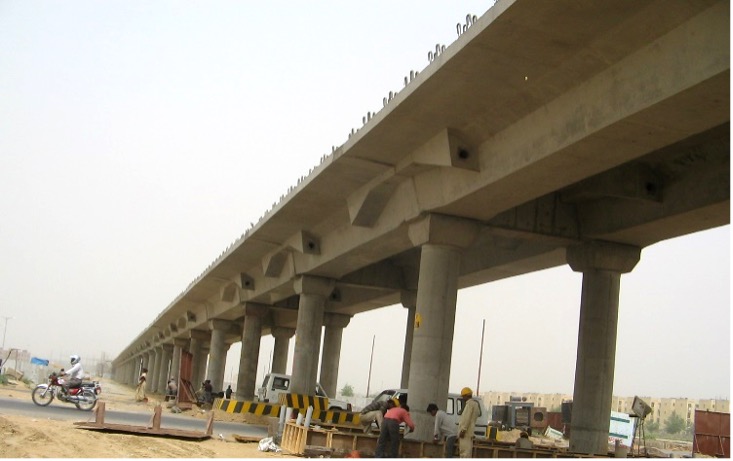 Elevated viaduct for Delhi Metro Rail Corporation (DMRC)