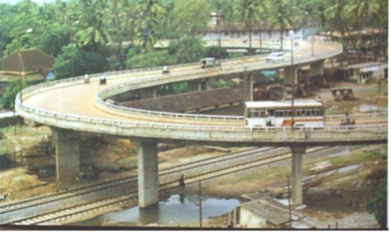 Road over bridge at Madgaon