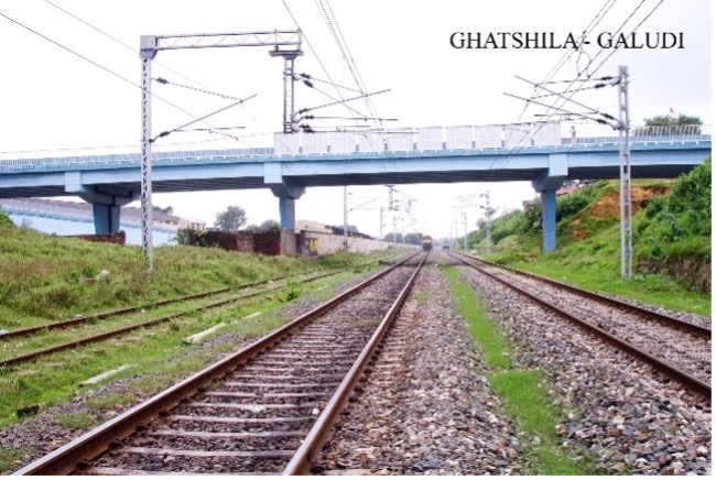 Rail over bridge at Ghatshila Galudi