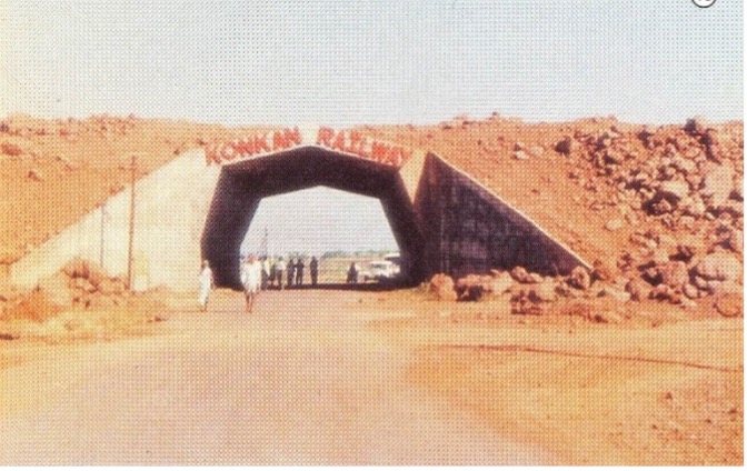 Road under bridges for embankments